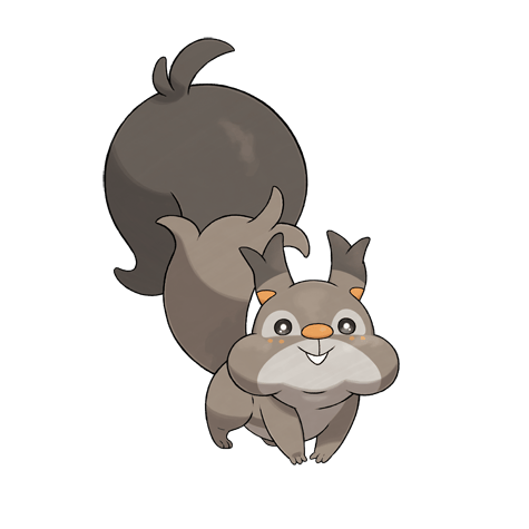 Skwovet - Normal type Pokémon #819, official artwork