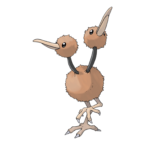 Doduo - Normal/Flying type Pokémon #84, official artwork