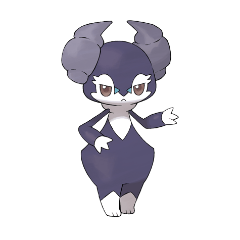 Indeedee - Psychic/Normal type Pokémon #876, official artwork