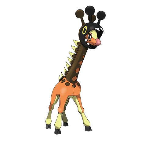 Farigiraf - Normal/Psychic type Pokémon #981, official artwork