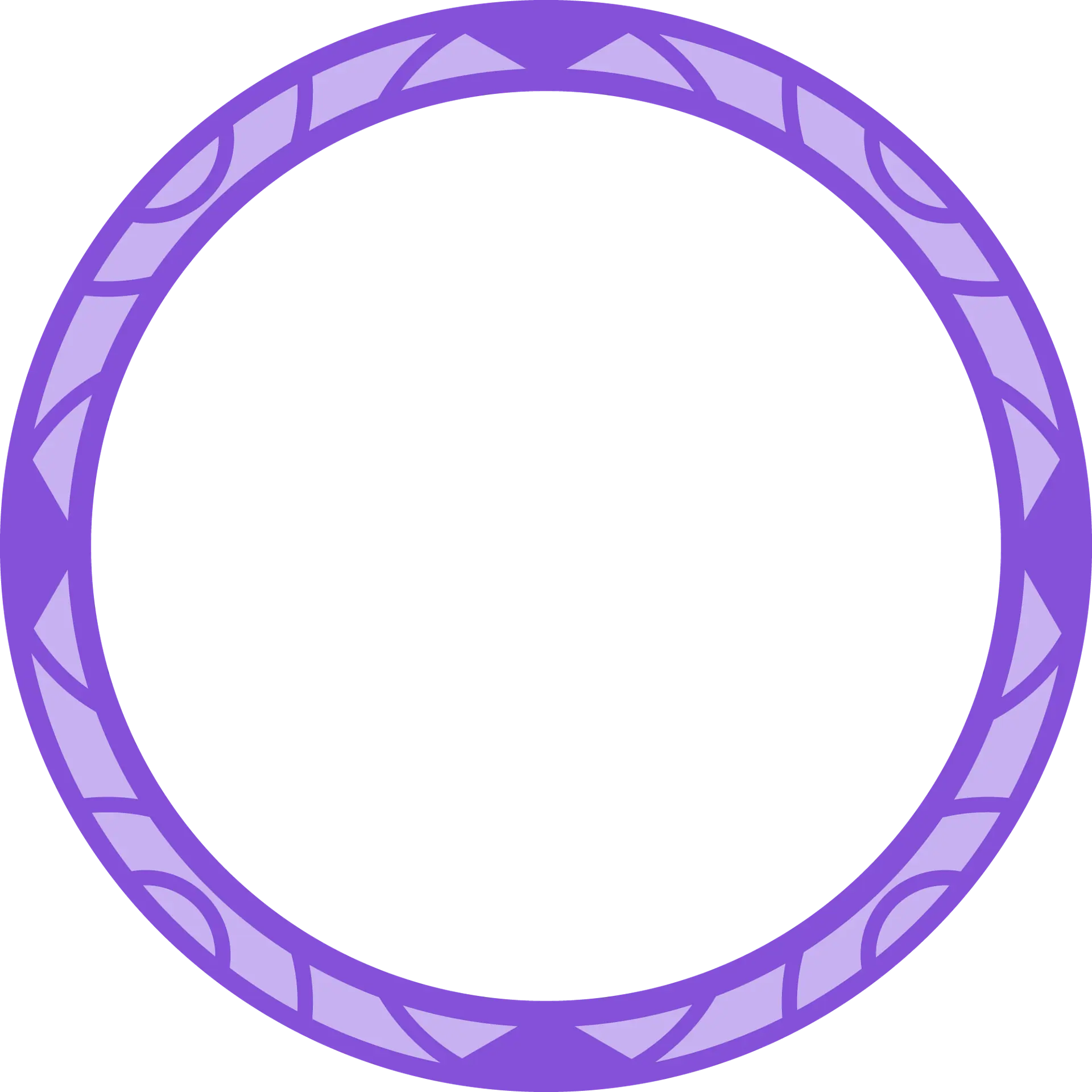 Purple circular avatar frame reward with a faceted ghost-type pattern for Victory Friday Season 3.